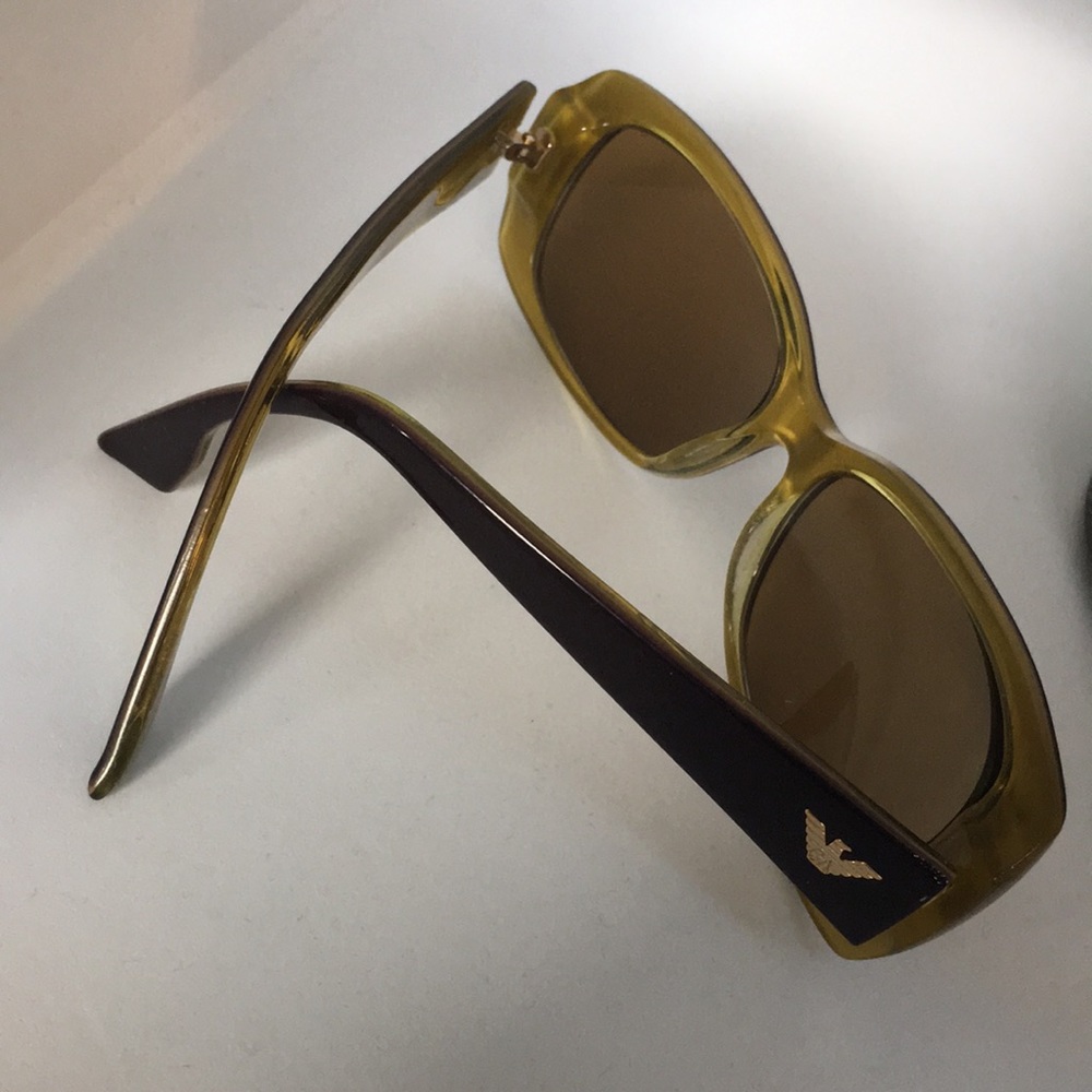 Vintage Designer EMPORIO ARMANI Tortoise Eyeglasses Sunglasses Frames & Case - Picture 16 of 16